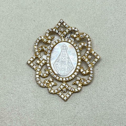 PINGENTE DE PRATA - NOSSA SENHORA APARECIDA