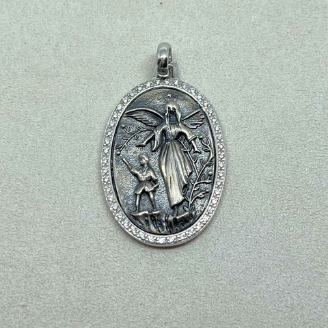 PINGENTE DE PRATA - ANJO DA GUARDA