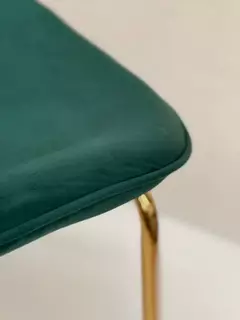 B33-S-28/VO - SILLA VERDE OSCURO BASE DORADA en internet