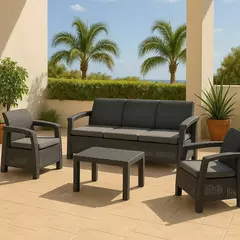 B07-SOFA-EXT-1 XL DARK GREY SET EXTERIOR