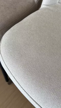 B33-DC9114/BE - SILLA TAPIZADO CHENILLE BEIGE BASE NEGRA - tienda online