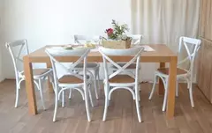 B33-CC-01/B - SILLA MADERA ANTIQUE BLANCA en internet