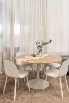 B33-XBP-20/B - SILLA BLANCA BASE BLANCA - caledeco
