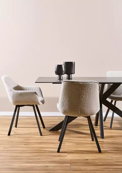 A98-E-1108/BLACK MESA DE COMEDOR