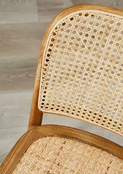 A98-RS-2769 SILLA DE MADERA ESTERILLA NATURAL - caledeco