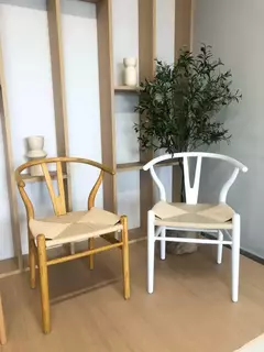 B33-K575-1/W - SILLA MADERA NATURAL WHITE - caledeco