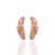 B819 - Brinco cor peach fuzz banho cor prateado