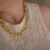 C353 - Colar Fernanda elos Banho Cor Dourado - comprar online