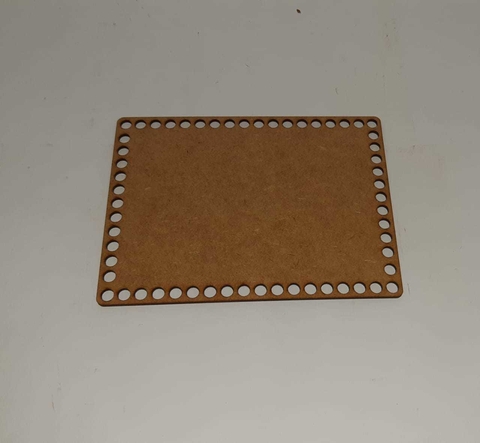 Base de Crochê Retangular 20x30cm - rv091