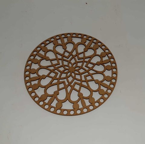 Base de Crochê Redonda Trabalhada - rv129