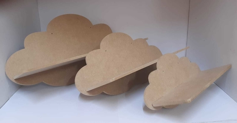 Conjunto Prateleiras Nuvens P M G