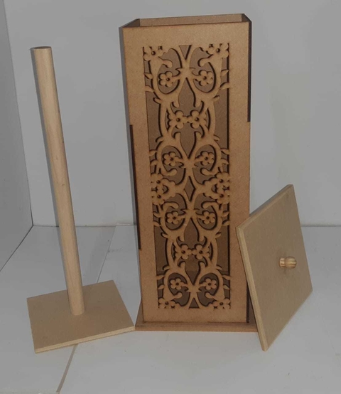 Porta Papel Higiênico Floral - dc133