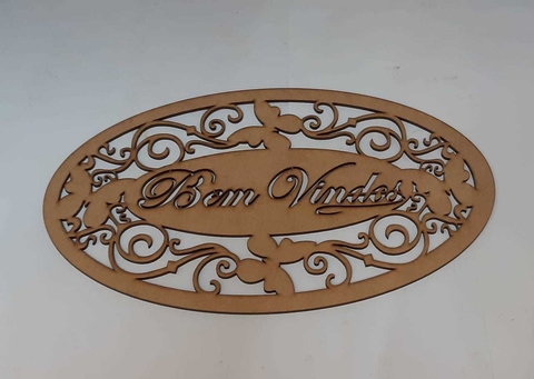 Placa Bem Vindo - dc119