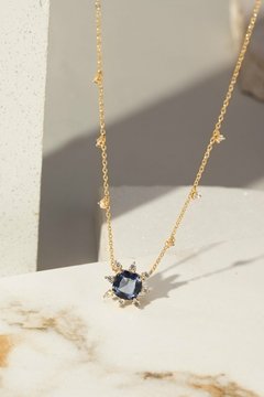 Colar Cristal London Blue Zirconia na internet