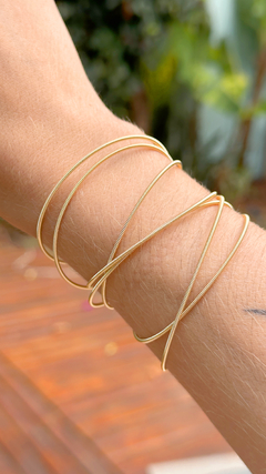 Pulseira Folheado Cordão de Violão