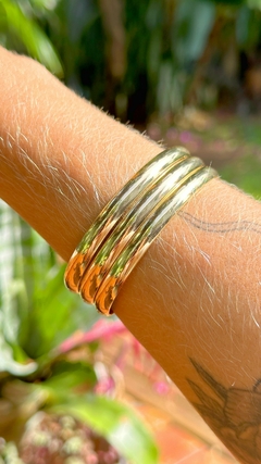 Bracelete Folheado 3 Line