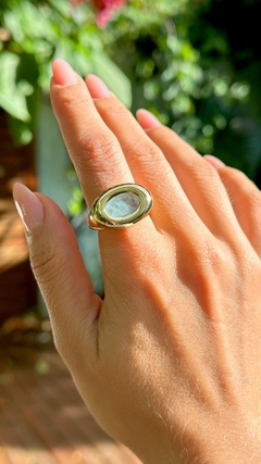 Anel Fusion Turmalina Oval