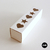 Caja fosforera de 21xm x 5cm x 5cm - Cartulina blanca - Visor mixto de estrellas y corazones