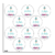 Stickers de 4cm - Redondos - Con logo personalizado - 200 unidades