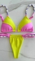 Biquíni Búzios (Amarelo Citrine/Rosa Bliss) - Luv Beachwear
