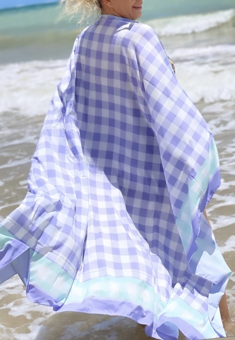 Pareô Vichy Lilás - comprar online