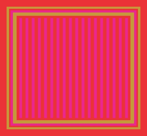 Lenço Listras - Vermelho e Rosa