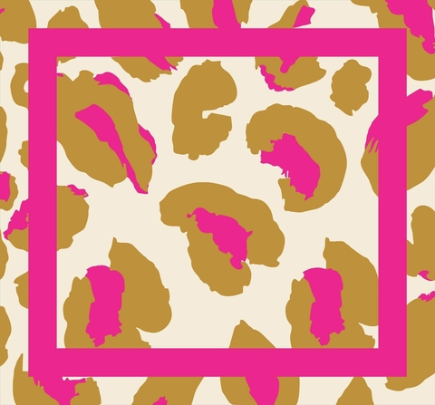 Páreo Animal Print - Rosa