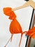 Biquíni Cortininha Babados - Laranja - comprar online