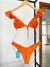 Biquíni Cortininha Babados - Laranja na internet