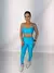 Conjunto Legging Básica + Top Brunna - Azul na internet