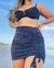 Imagem do Saia Drapeada Lurex - Preto