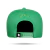 Boné vermelho snapback da marca BLCK, com logo discreto na frente e detalhe na lateral.