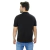 camisa polo preta logo bordado de algodão pima luxo algodão mais nobre