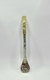 Bombilla pico loro cincelada con pico en bronce