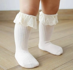 Banner da categoria Meia vintage Babados Off-white