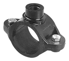 Imagen de Montura abrazadera riego para uniones con caños pvc Ø40 salida 3/4