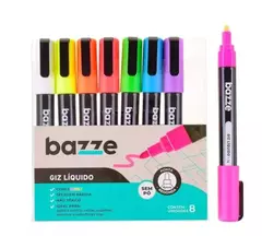 Giz Líquido - Bazze - Neon - 8 Cores - 4mm