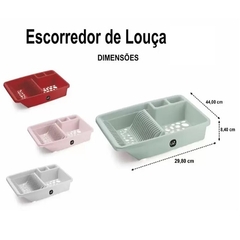 Escorredor De Louças Pratos E Talheres Vazado Plástico UZ - comprar online