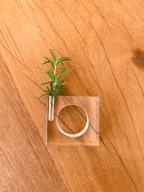 Porta Guardanapo Acrílico Vasinho Transparente