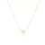 COLAR CORAÇÃO LISO FOLHEADO A OURO 18K