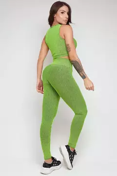 LEGGING LET'SGYM 3D RIB VERDE - Forza Moda Fitness