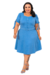 Vestido Moda Evangélico Maxi Midi Glamour Style Gabriela - loja online
