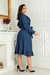 Vestido Moda Evangélico Jeans Com Elastano Evasê Diane - comprar online