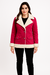 Casaco Jaqueta Feminina Inverno Gola Peluciada Lã c/ Botões - comprar online