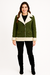Casaco Jaqueta Feminina Inverno Gola Peluciada Lã c/ Botões - comprar online