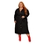 Vestido Moda Evangelica Sobrevest Manga Longa PlusSize Ana