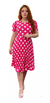 Imagem do Vestido Feminino Moda Evangélica Plissado Poa Melissa