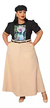 Saia Feminina Plus Size Moda Composta Três Marias Neide
