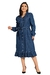 Vestido Moda Evangélico Jeans Com Elastano Evasê Diane - loja online