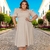 Vestido Feminino Moda Evangélica Social Max Plus Size Noemia - comprar online